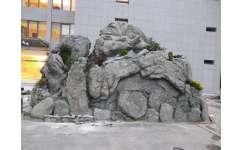 寧夏水泥假山廠家 軍藝雕塑引領水泥假山假樹批發(fā)新潮流